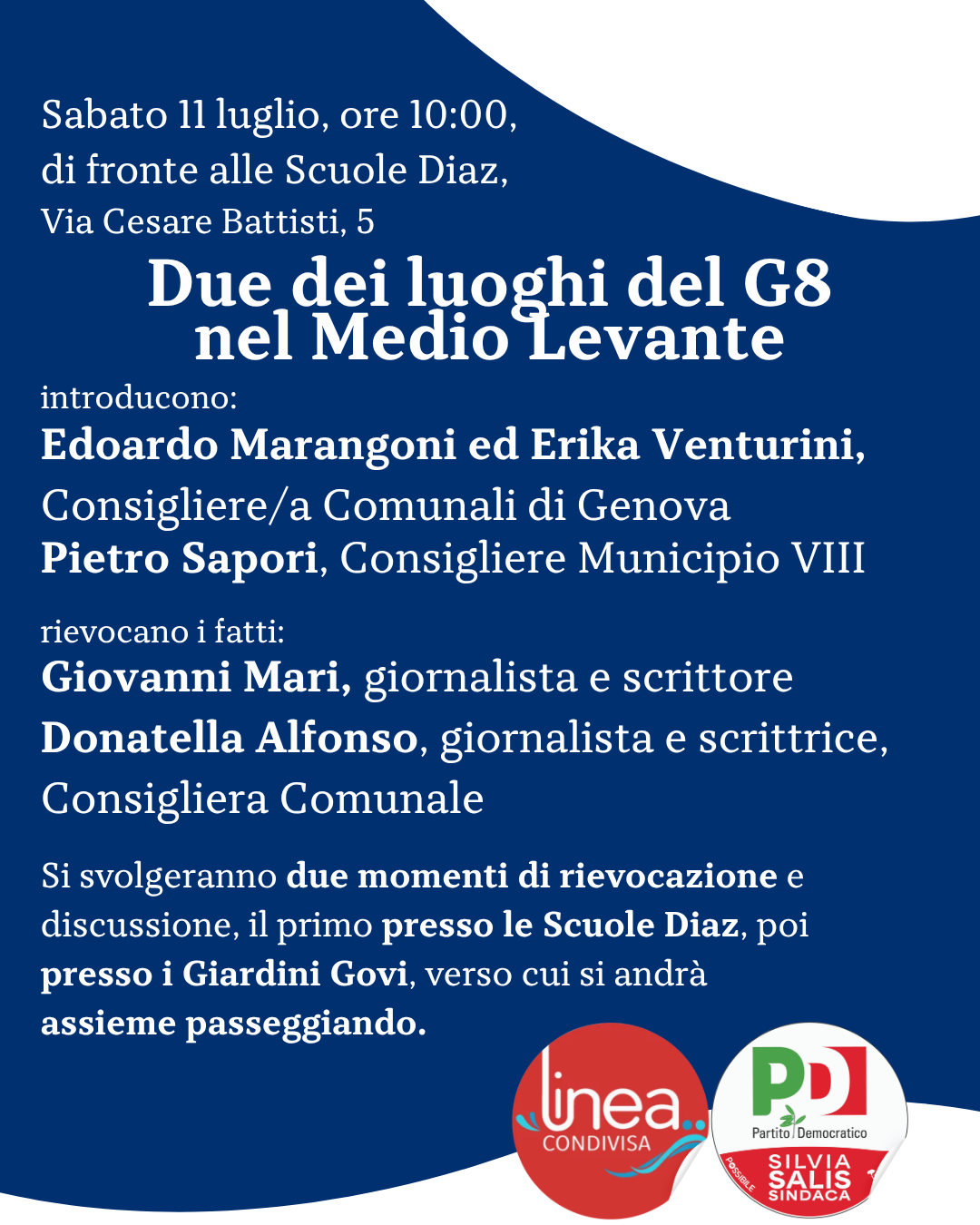 Due dei luoghi del G8 nel Medio Levante
